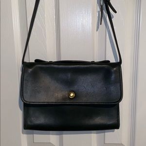 Deep green vintage coach purse